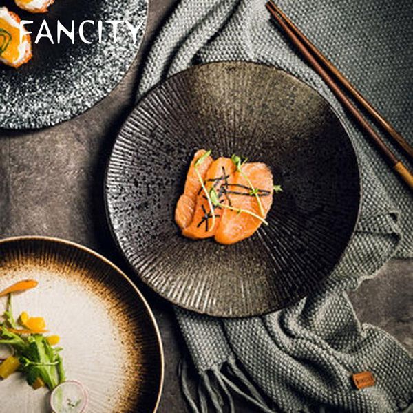 

dishes & plates fancitycreative japanese scale ceramic tableware disc western steak plate pasta salad breakfast household