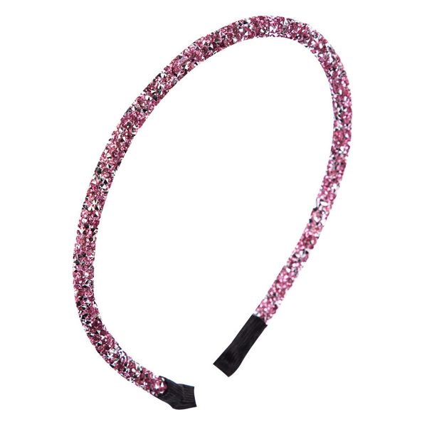 Accessori per capelli del cuore delle ragazze della fascia del tutto-fiammifero del bordo sottile multicolore della fascia dei capelli del rhinestone di cristallo semplice delle donne all'ingrosso