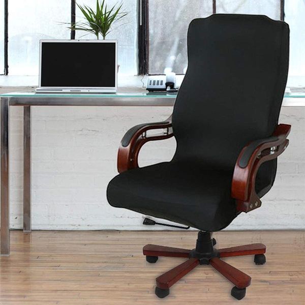 

chair covers waterproof elastic anti-dirty rotating stretch office computer desk seat cover removable slipcovers