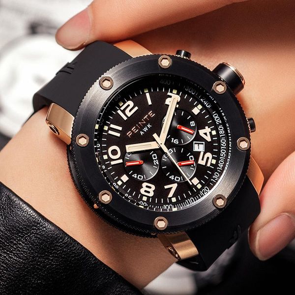 

wristwatches peinte 2021 watch men's brand luminous automatic mechanical business trend waterproof quartz, Slivery;brown