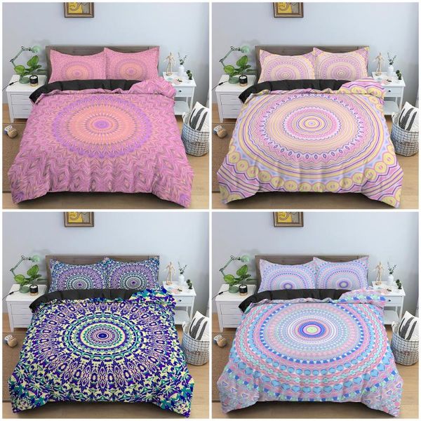 

bohemian style bedding set mandala duvet cover set full king  size bedclothes comforter / quilt cover bedroom decor