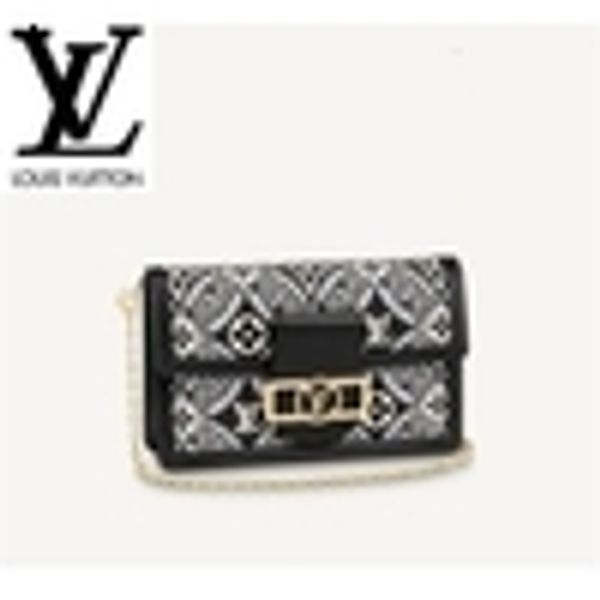 

m69992 dauphine chain bag women handbags bags handles shoulder bags totes evening cross body bag, Red;black