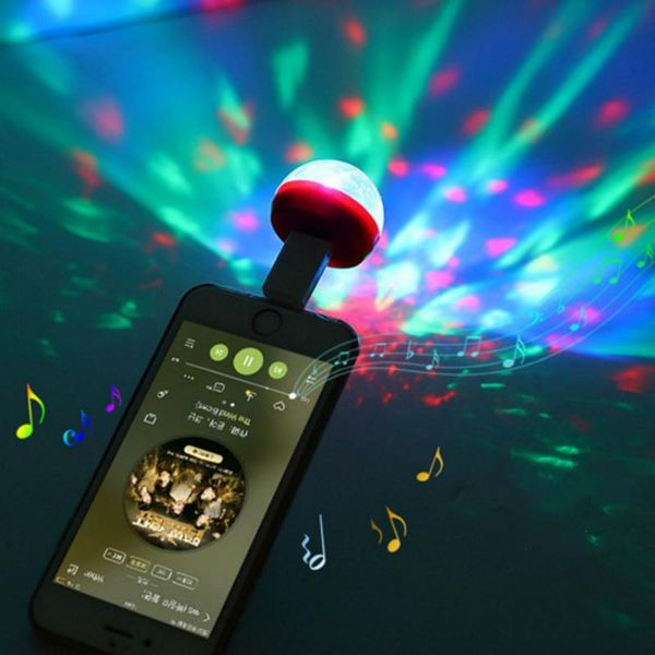 

effects mini android v8 disco light portable home party dc 5v ball powerful effect small size mobile phone