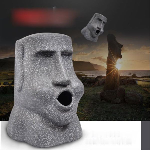 

tissue boxes & napkins imitation stone resin sculpture easter island portrait paper towel drawer napkin storage bucket box home decoration