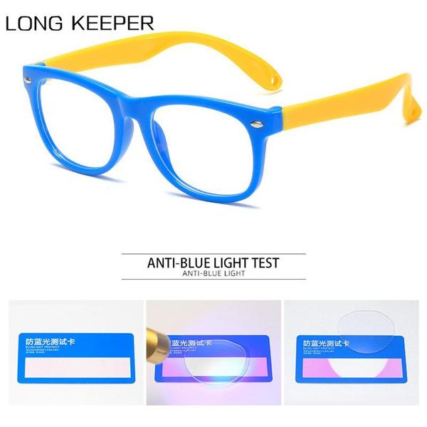 

sunglasses kids anti-blue glasses ultra light frame colorful computer eye protection transparent fashion children boys girls eyeglasses, White;black