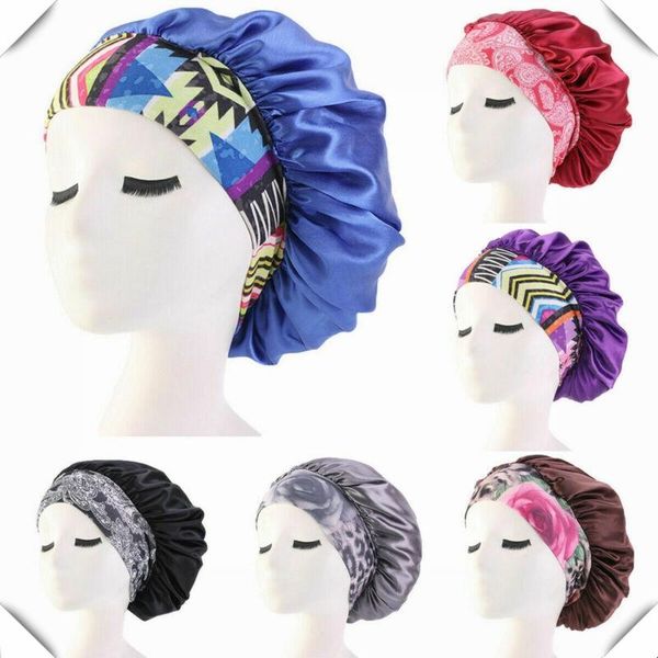 

women satin headscarf sleeping bonnet hair wrap cap hat headband headwear
