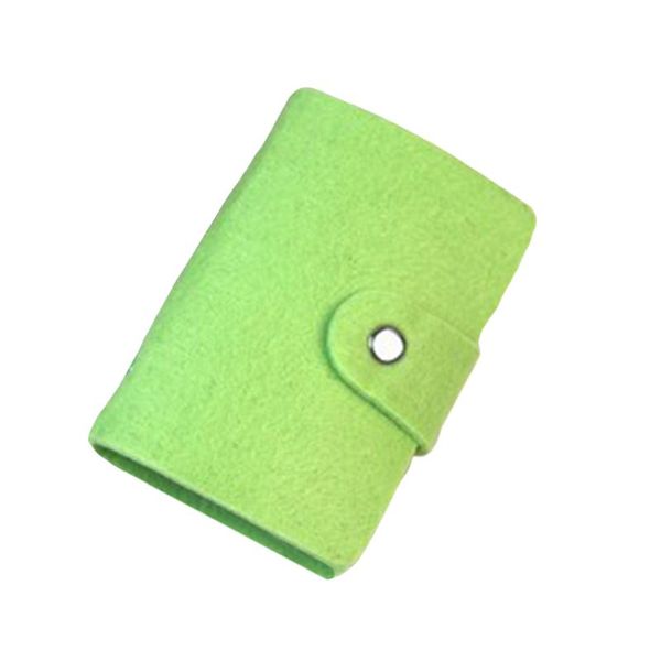 

card holders anti scratch fashion daily solid travel with 24 sub box home portable dustproof wool felt women wallet, Brown;gray