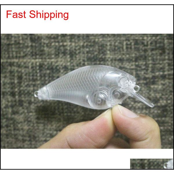 

shelt's 25 pcs unpainted fishing 1.5 square bill shallow diving blank lures crankbaits h tpc home2006