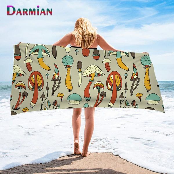 

towel darmian sell cartoon mushrooms pattern bath towels microfiber beach children home textile face hair hand