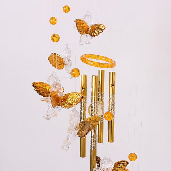 

tapestries wind chimes yard gift good luck guardian angel metal bell hanging nice sound