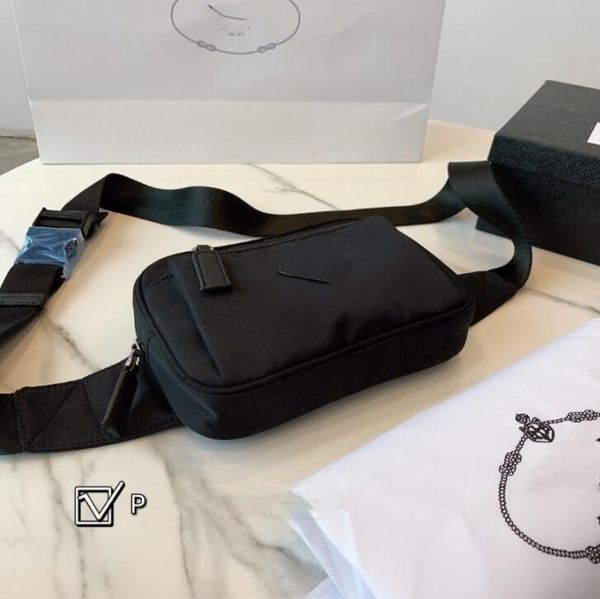 

classic waterproof waist bag design wallet men's black chest bag