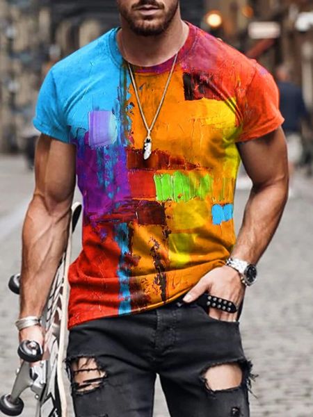 

summer floral printed oversized t-shirts of men fashion big size beachwear 2021 fantasy clothes 2k7v, White;black