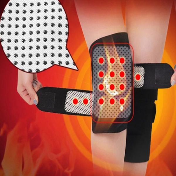 

tourmaline self heating knee pads magnetic therapy kneepad arthritis brace support warm orotector knee protector pads, Black;gray