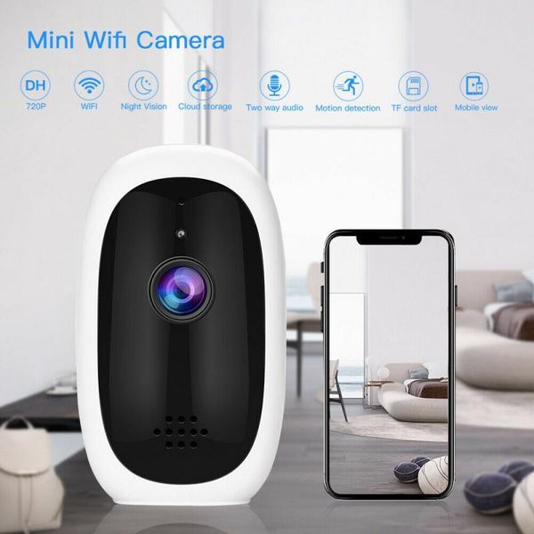 

720p home security camera with built-in mic speaker intercom night vision camera supporting cloud storagefor pet house monitor