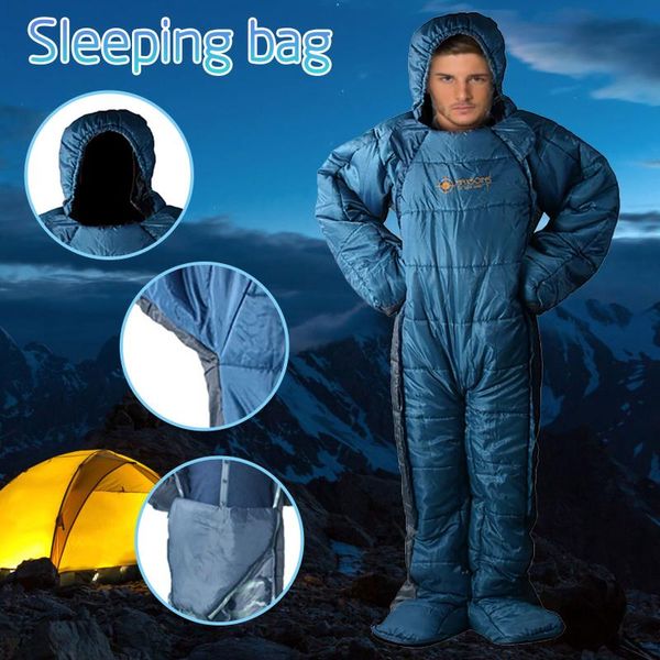 

sleeping bags humanoid walking camping outdoor bag temporary rest