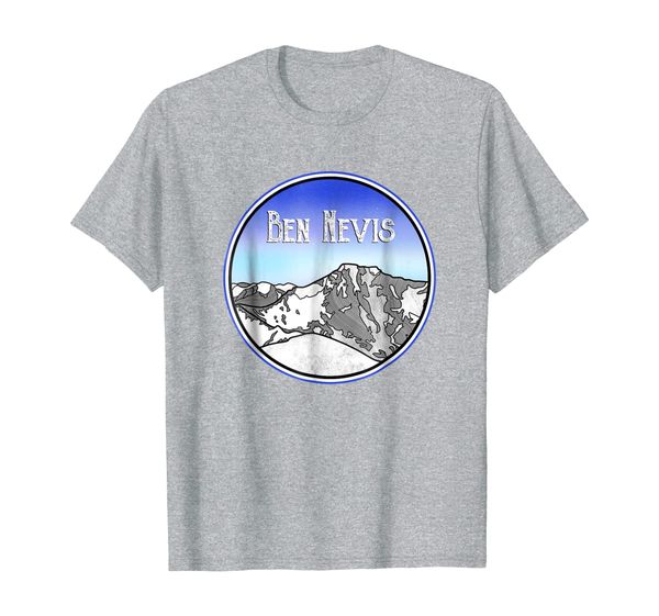 

ben nevis mountain scottish highlands t-shirt, White;black
