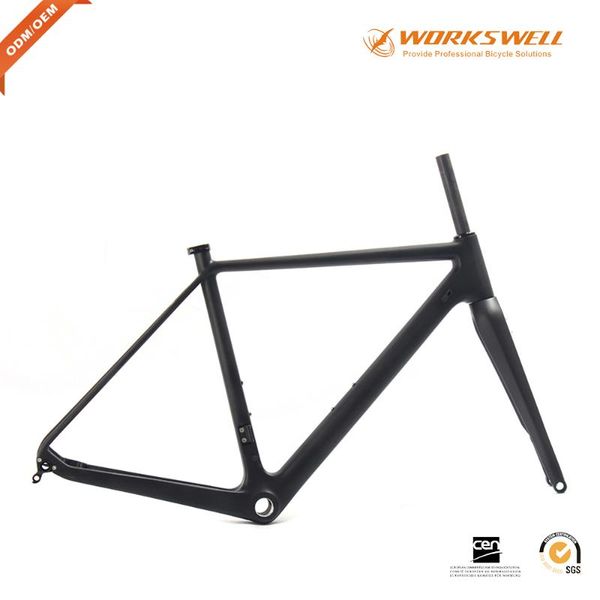 

bike frames super light carbon bicycle frame cyclocross 700*40c thru axle road