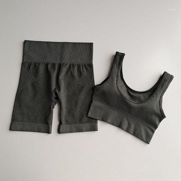 

yoga outfits lantech women 2 pcs sports suits set sets gym fitness exercise shorts sportswear lifting bra squat activewear1, White;red