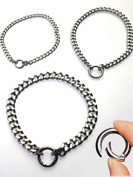 

304 stainless steel pet collar chain size pendant dog tag necklace bully bulldog