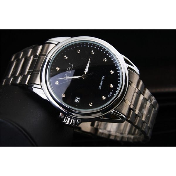 

watch new men's mechanical, Slivery;brown