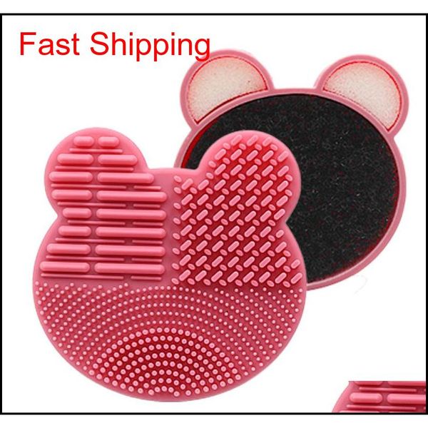 

8 set makeup brush cleaner kit double side design with cosmetic brush cleaning box and instantly dry co jllblu dayupshop, Silver