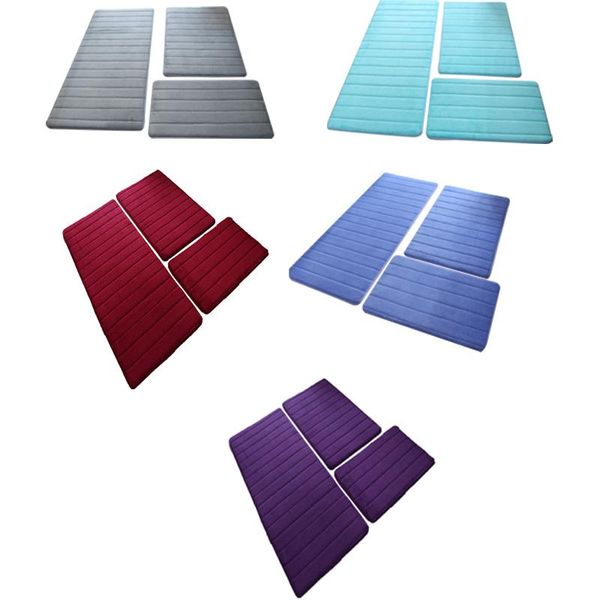 

bath mats coral velvet rug, memory foam mat, cushion, bathroom anti-slip foot mat