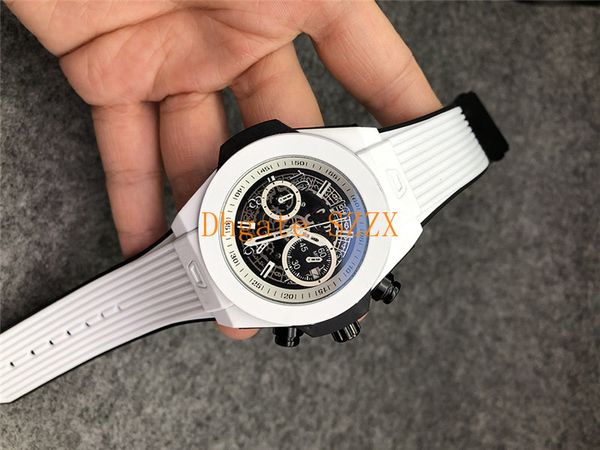 

5-1 mens watches all dial work stainless steel automatic quartz sports fashion business chronograph running seconds watch leather strap, Slivery;brown