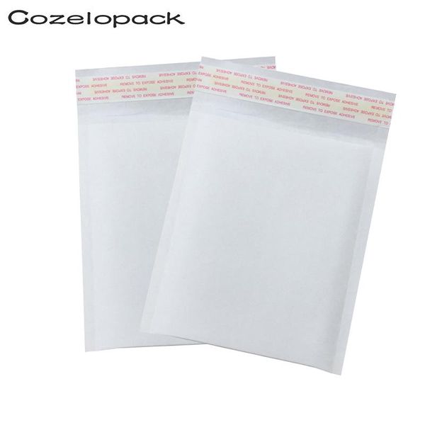 

10pcs 4x8inch 12x18cm white kraft paper bubble envelopes padded mailers shipping packaging envelopes postal courier mailing bag