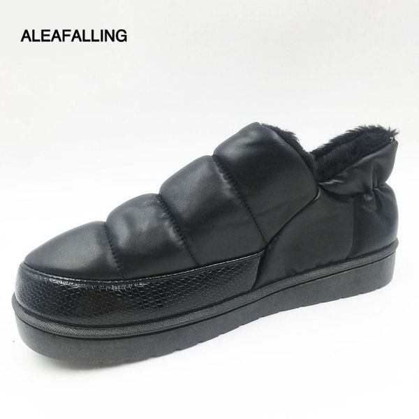 

slippers aleafalling winter warm house indoor shoes lovely pattern plush cotton bota with bow non-slip eva sole floor t85, Black