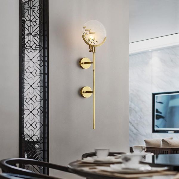 

wall lamp chinese style living room bedroom bedside modern background designer creative lamps