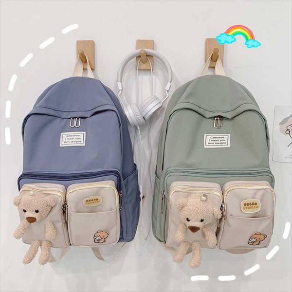

backpack 2021 school girl the fashion korean high junior cute
