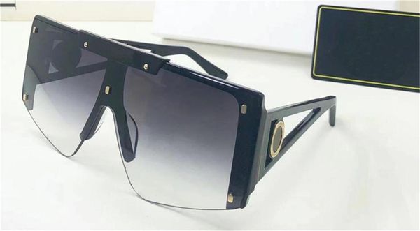 

new fashion sunglasses 4393 big frame shield lens popular and generous design style uv400 protection glasses, White;black