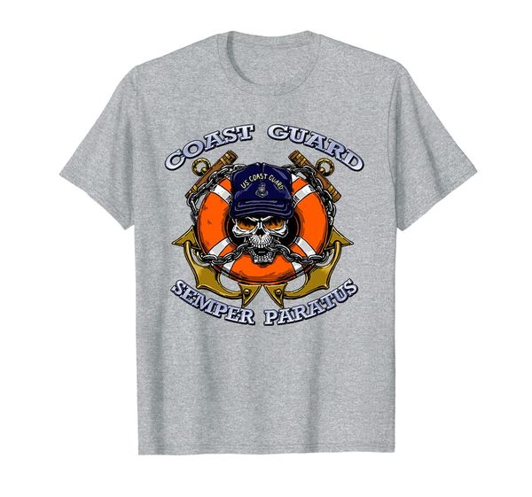 

u.s. coast guard shirt original uscg semper paratus gift tee, White;black