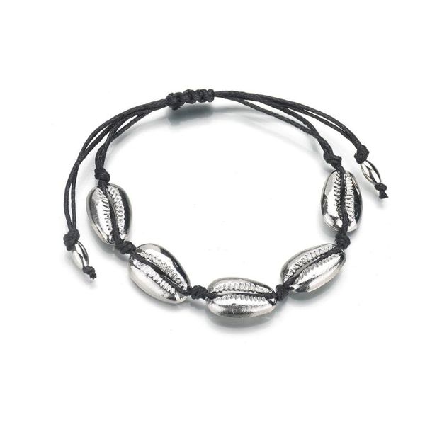 

charm bracelets handmade seashell bracelet shell for women accessories rope fashion jewelry, Golden;silver