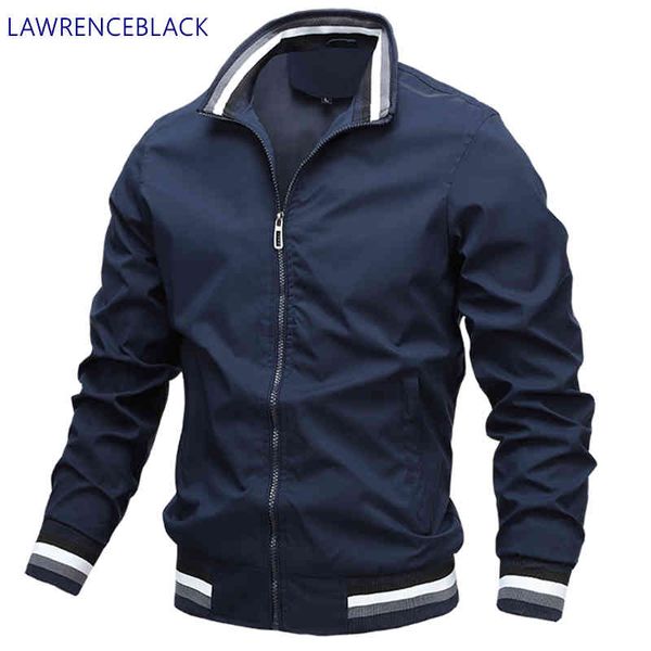 

bomber men casual flight male solid military fashion slim pilot baseball ets men's, Black