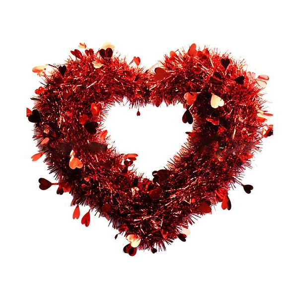 

decorative flowers & wreaths design cute color valentine's day love heart shape garland wall hanging decoration party pendant home