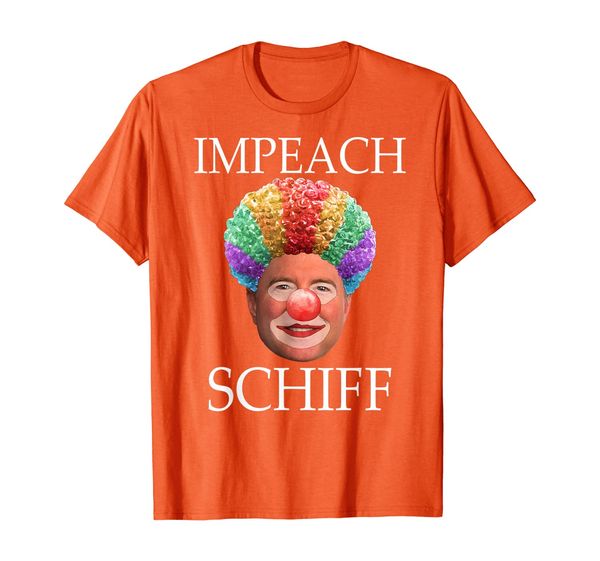 

impeach schiff clown pencil neck anti adam schiff t-shirt, White;black