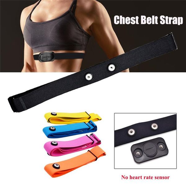

colorful elastic sport heart rate monitor adjustable chest mount belt strap bands fitness equipment, Black;gray