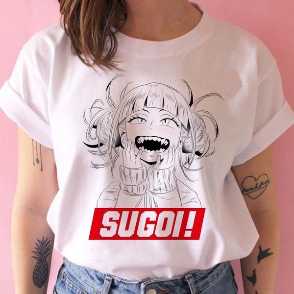 

senpai himiko toga t shirt boku no hero academia anime waifu tshirt 90s funny casual ulzzang tumblr t-shirt grunge female, White