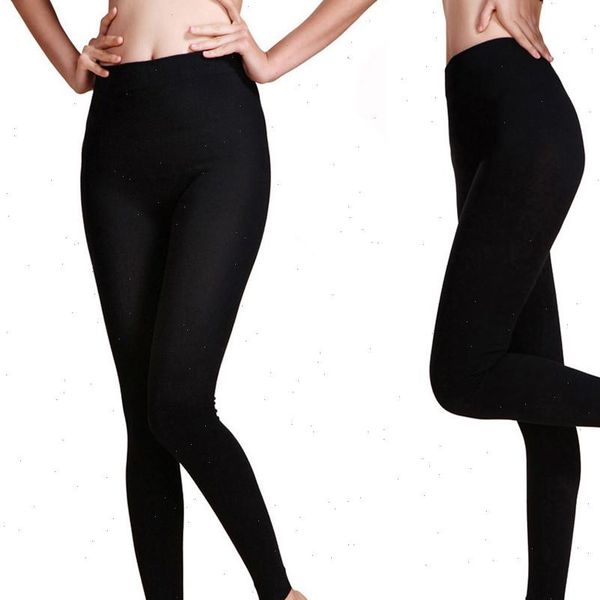 

pants high waist sports women gym solid running fitness leggings pants athletic trouser winter wear calsas de 25, Black