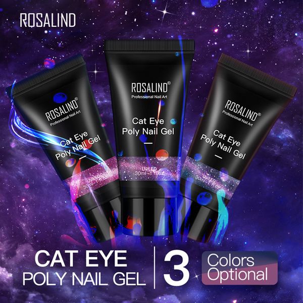 

30ml cat eye gel poly nail extension builder long lasting polish uv led soak off, Red;pink