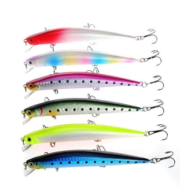 

1pcs minnow fishing lures 12.5cm/12.5g 6 color select quality hard artificial bait crankbait wobbler fishing tack jllfls