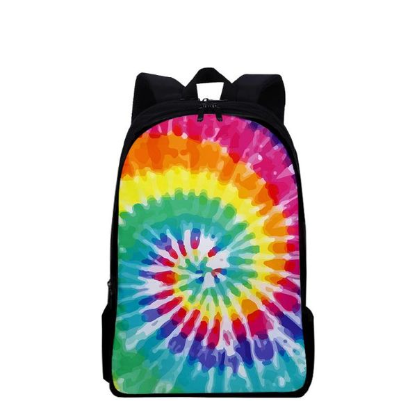 

backpack funny hip hop notebook backpacks students school bags tie dye 3d print oxford waterproof boys girls cute lapsmall