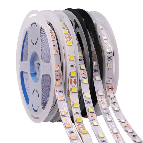 

strips led strip 12v smd 5054 60led flexible tape light 5m not waterproof blue pink green yellow red cold / warm white home decoration