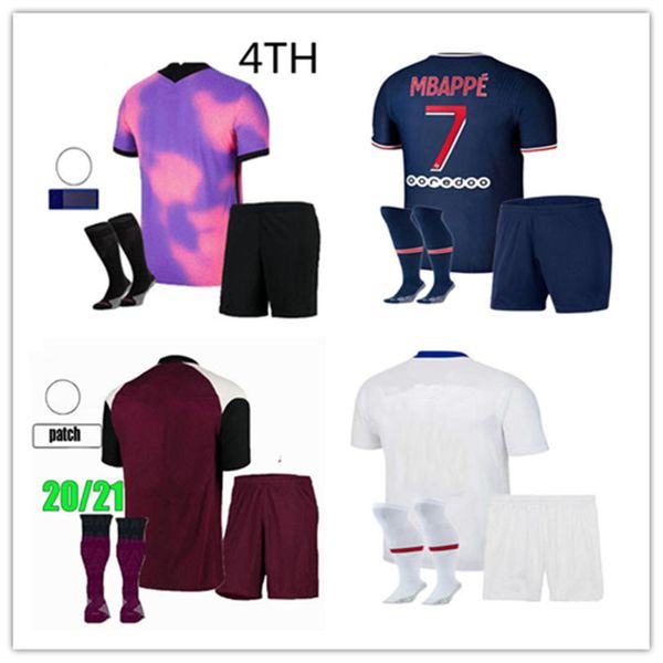 

men kit mbappe icardi marquinhos soccer jerseys 2020 2021 verratti 4th set kean maillots de football kits uniforms, Black