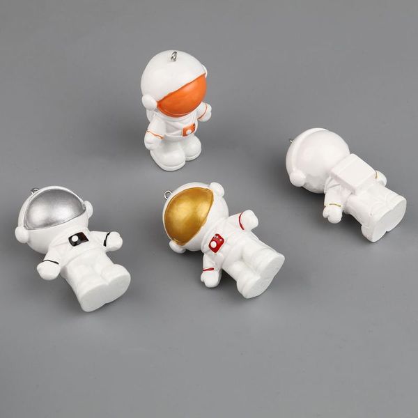 

charms cute astronaut spaceman resin galaxy pendant diy small 3d necklace bracelet bead ball handmade accessory jewelry findings, Bronze;silver
