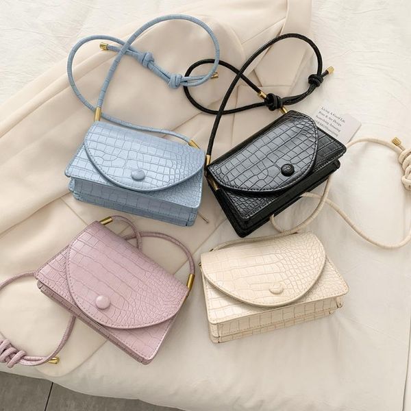 

shoulder bags casual pu leather sling handbag purse women elegant chain crossbody bag simple female daily