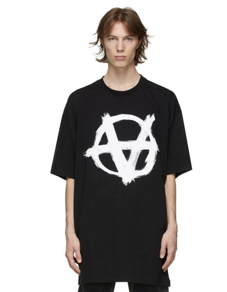 

printing vetements t shirts men women quality oversize vtm tee, White;black