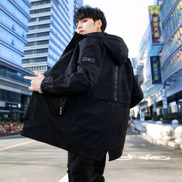 

2021 plus size 8xl 7xl 6xl 5xl new spring summer casual brand mens jackets and coats stand male outerwear camouflage iupp, Black;brown