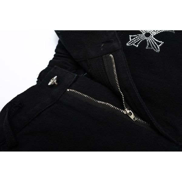 

crosin high street cross ironing shorts loose straight men's and women's vibe versatile casual fried street capris brand 6s3p, White;black